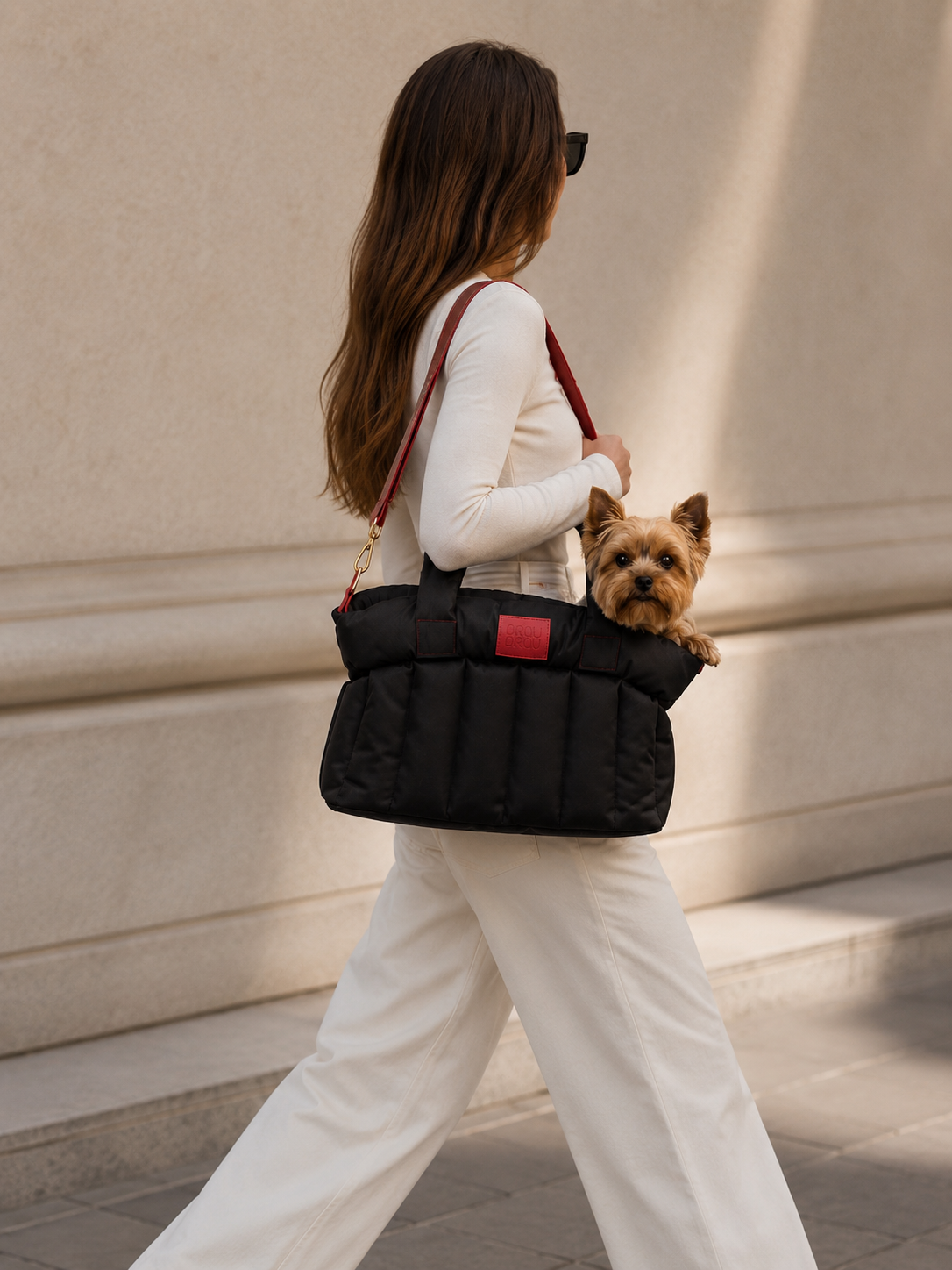 Tragetasche City Walk Black in Schwarz – für Hunde & Katzen