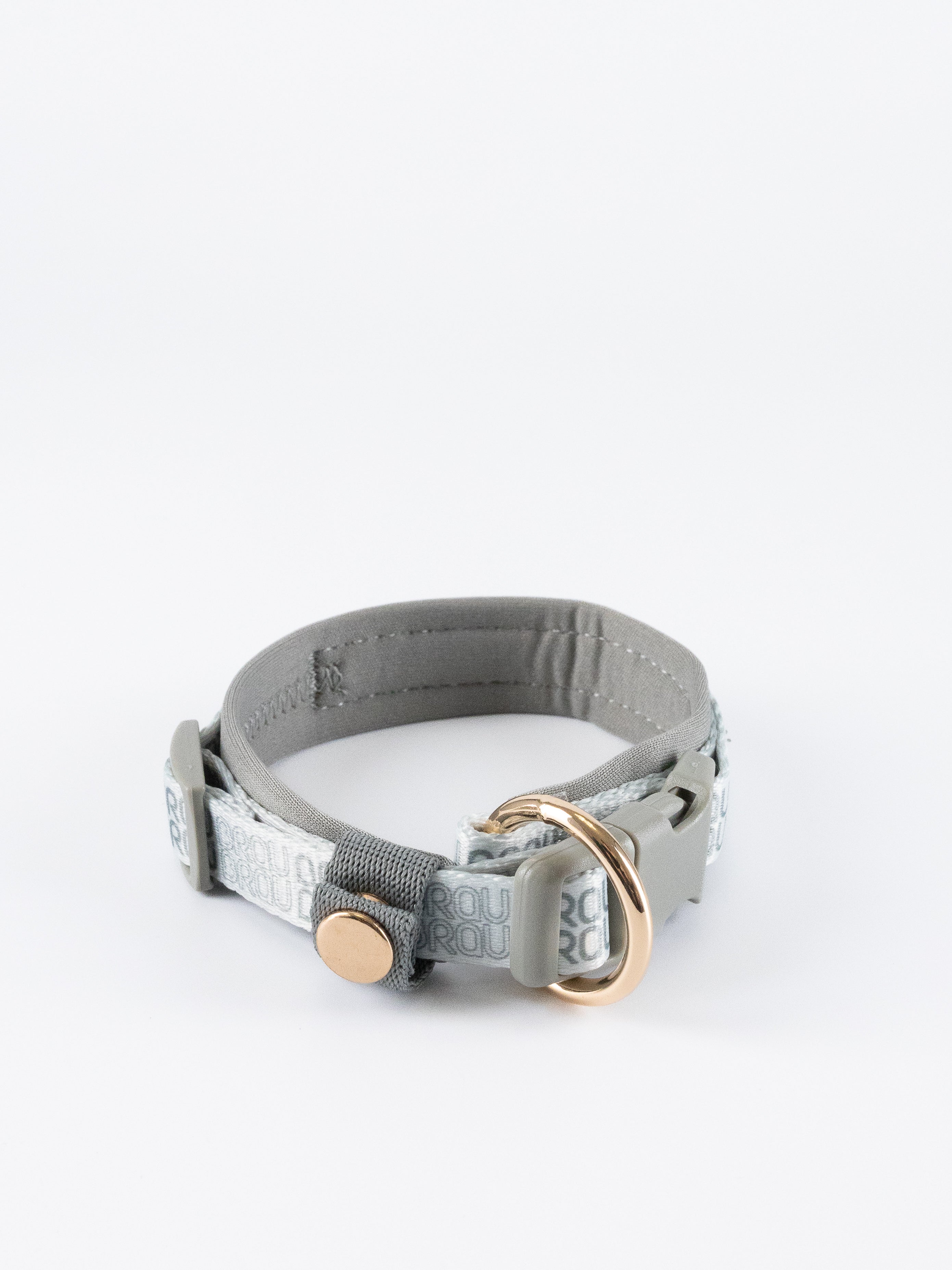Signature Walk Set Grau (3-teilig) - Verstellbare Leine, Halsband und Geschirr für Hunde