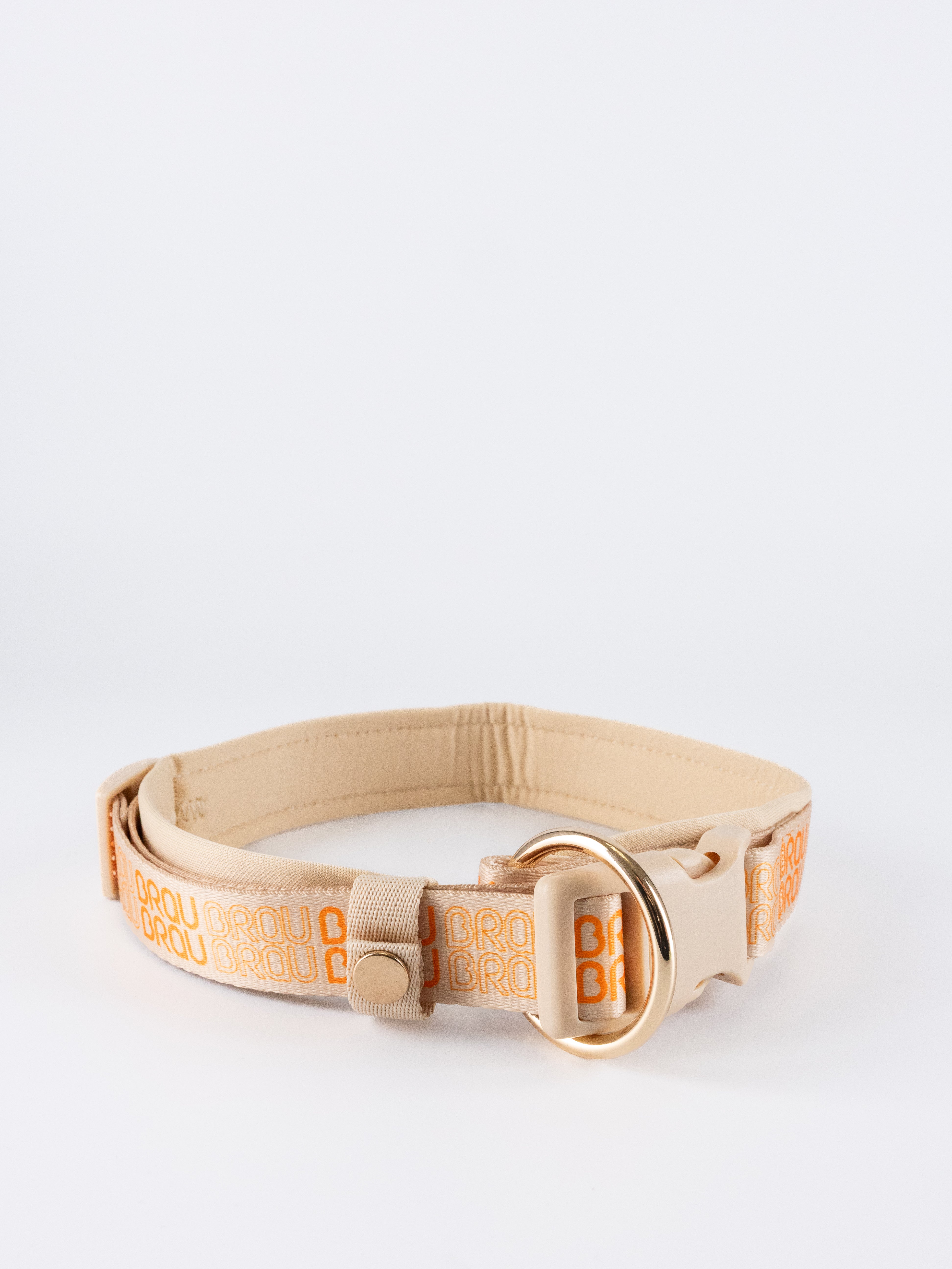 Signature Walk Set Orange (3-teilig) - Verstellbare Leine, Halsband und Geschirr für Hunde