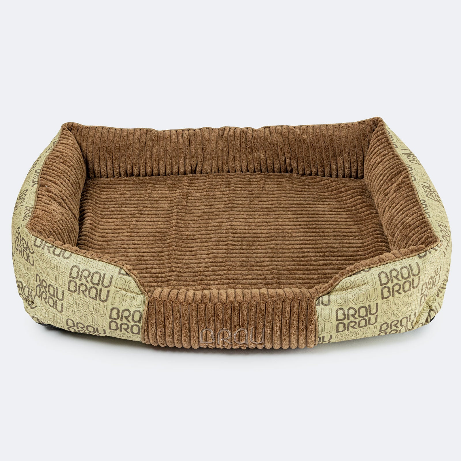 Graues Bett - Orthopädische Seide BRAUBRAU für Haustiere (Hunde und Katzen)