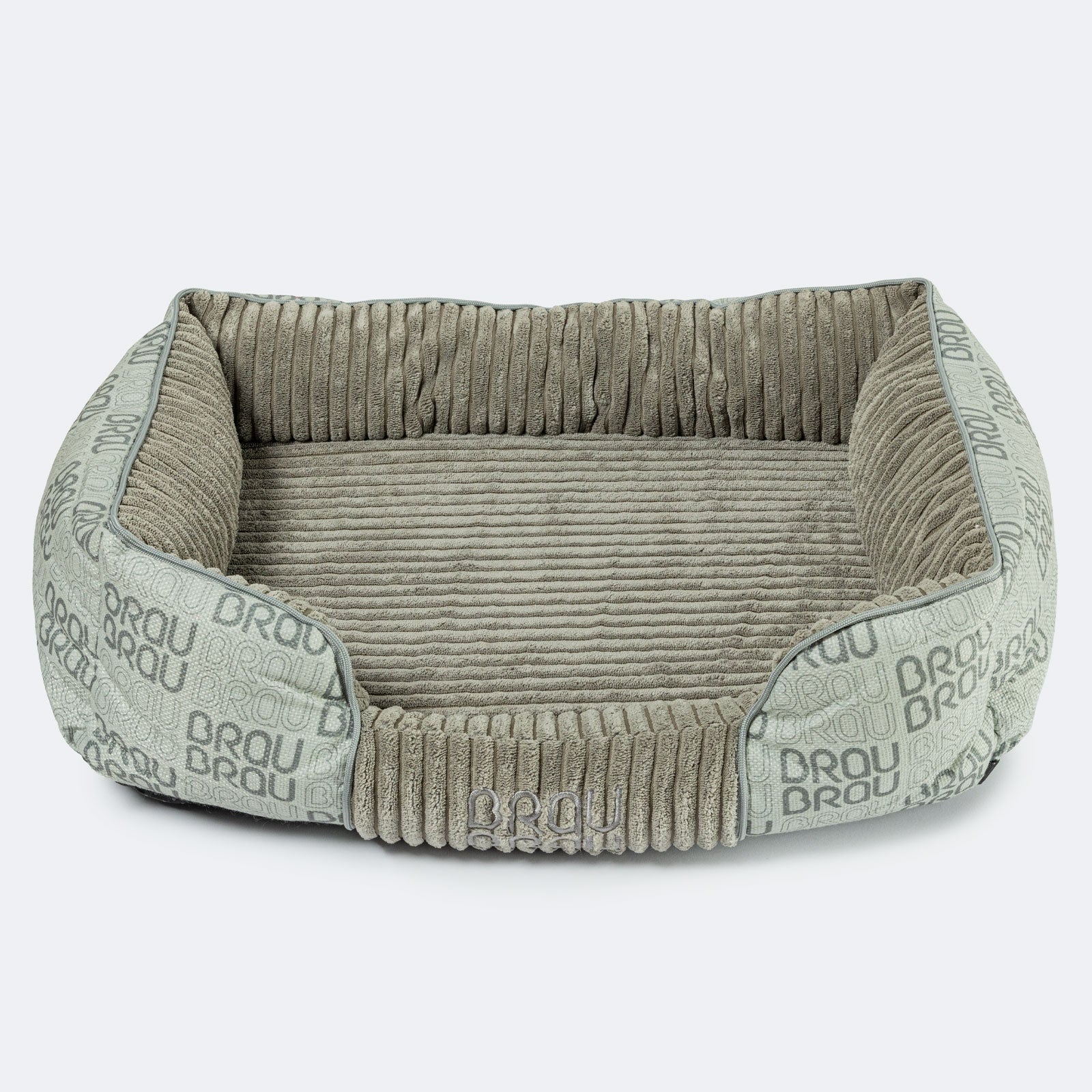 Graues Bett - Orthopädische Seide BRAUBRAU für Haustiere (Hunde und Katzen)