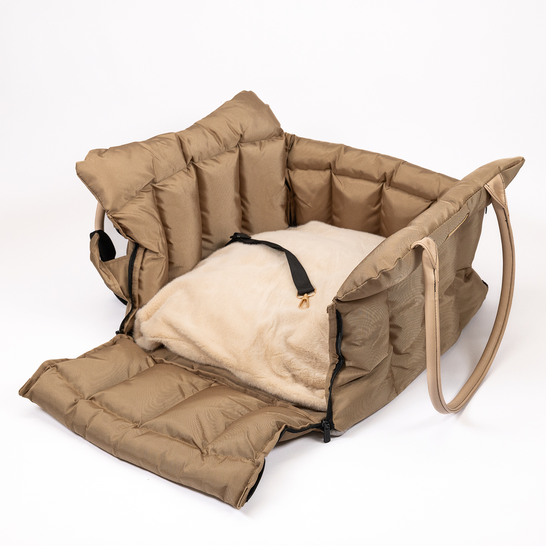 Autotasche für Hunde und Katzen - Getaway Beige