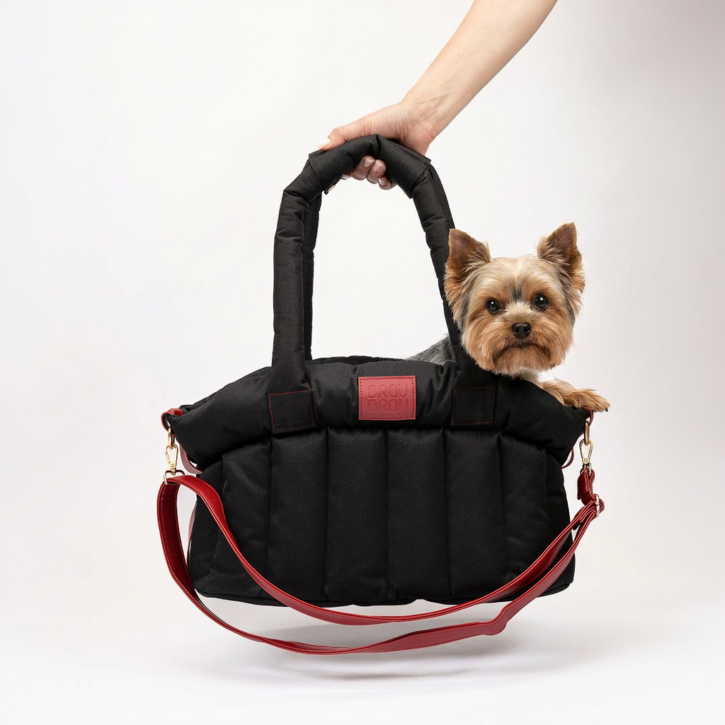 Schwarze Carry-on-Tasche für Hunde und Katzen - City Walk Black