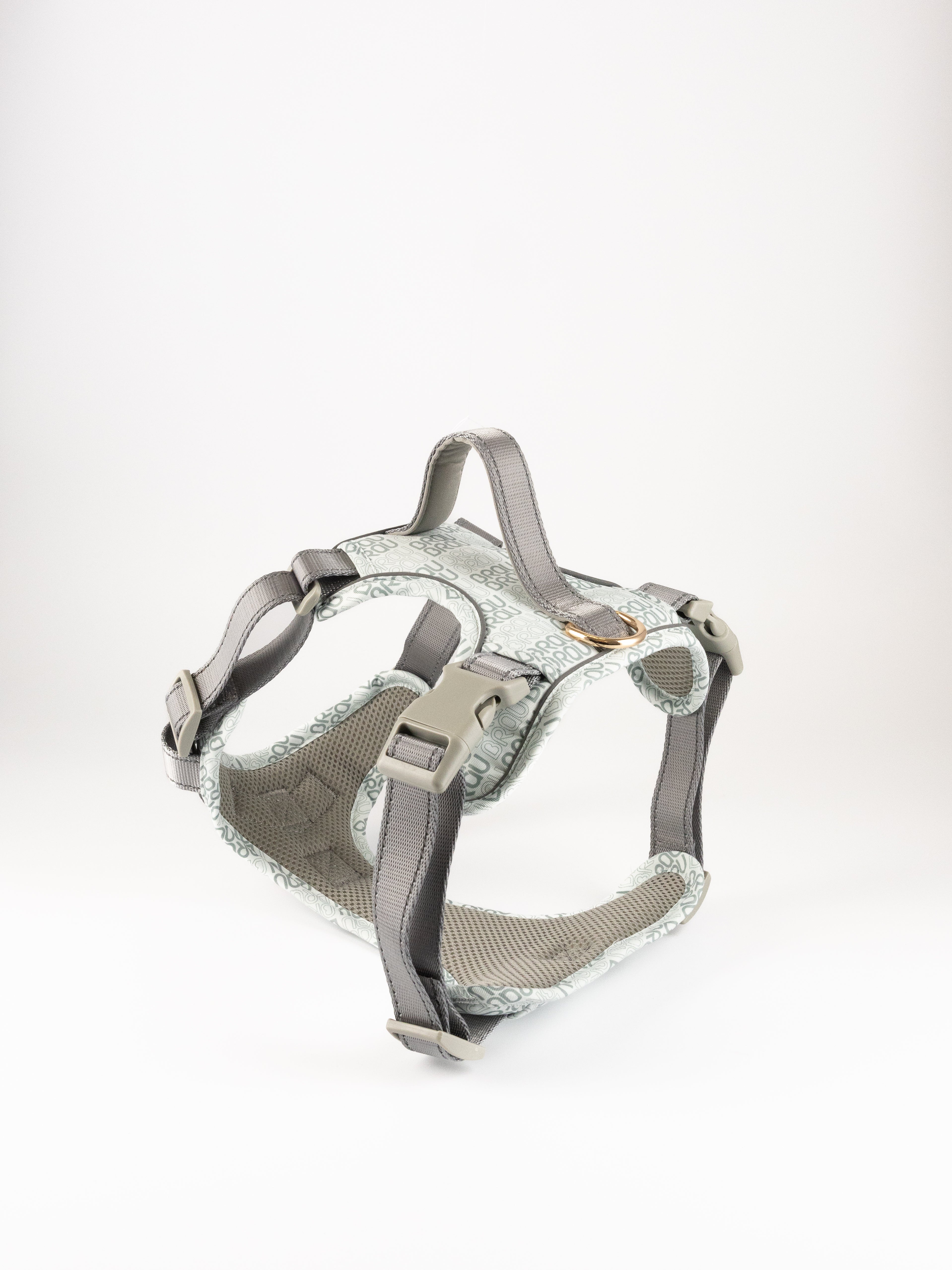 Signature Walk Set Grau (3-teilig) - Verstellbare Leine, Halsband und Geschirr für Hunde