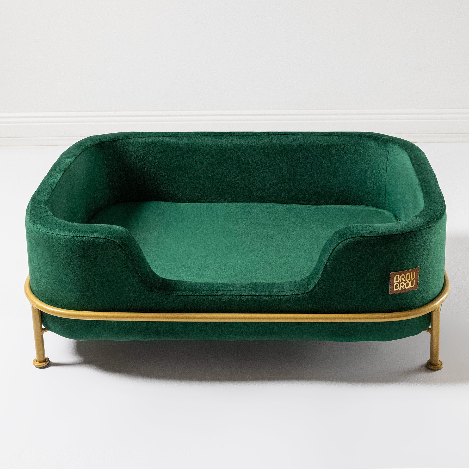 Grünes Sofa - Samt Smaragdgrün BRAUBRAU für Haustiere (Hunde und Katzen)