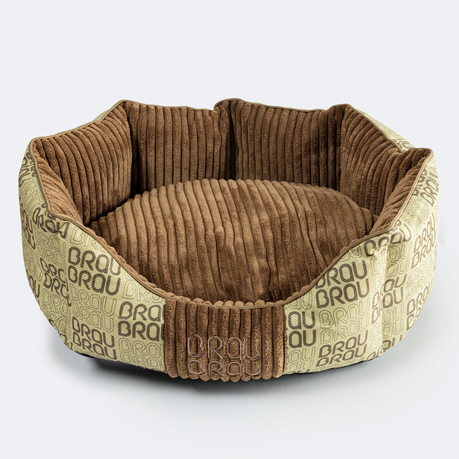Graues Bett - Orthopädische Seide BRAUBRAU für Haustiere (Hunde und Katzen)