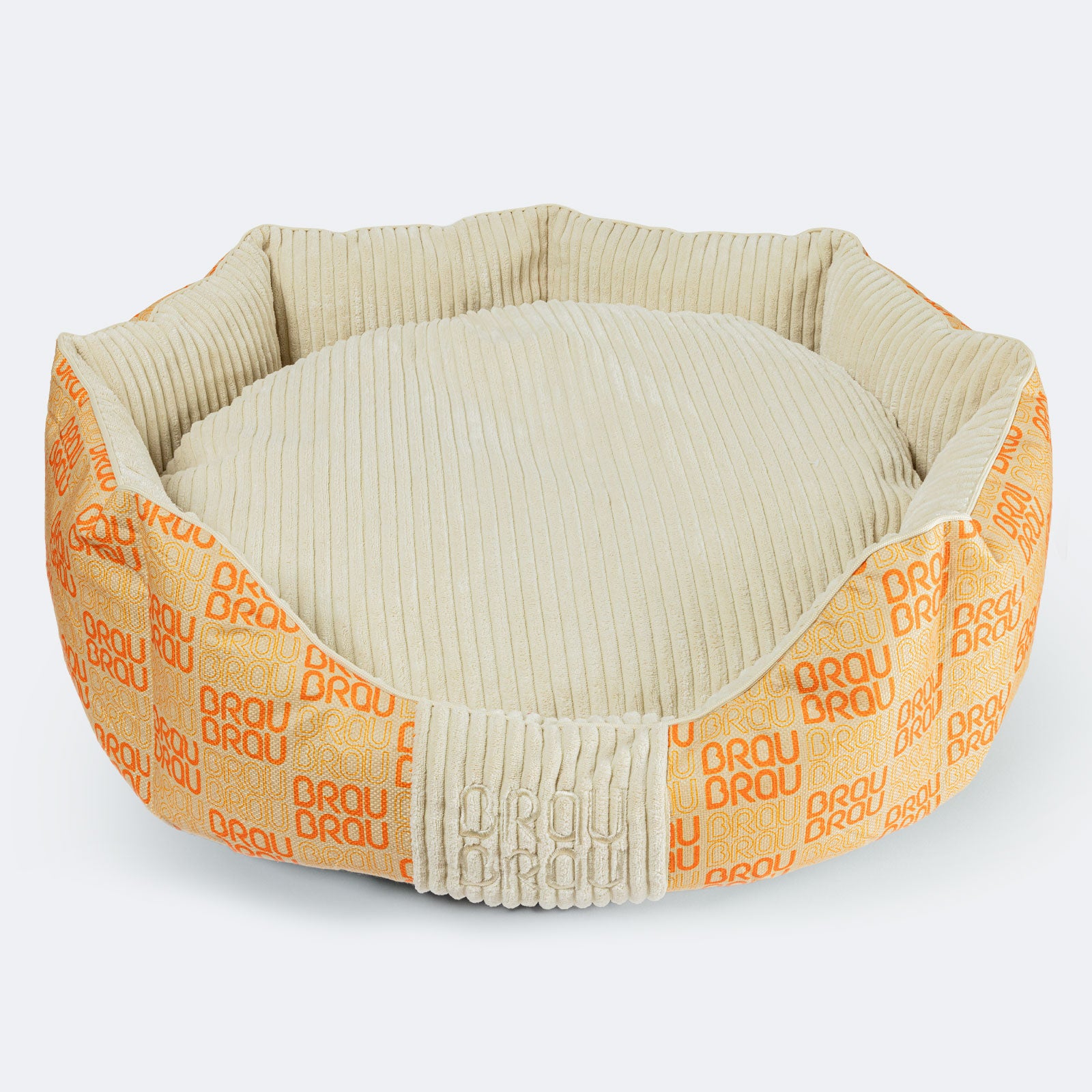 Graues Bett - Orthopädische Seide BRAUBRAU für Haustiere (Hunde und Katzen)
