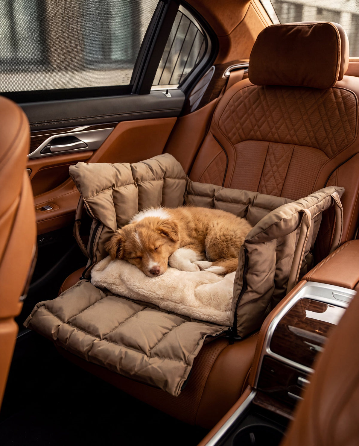 Autotasche Getaway Beige – für Hunde & Katzen