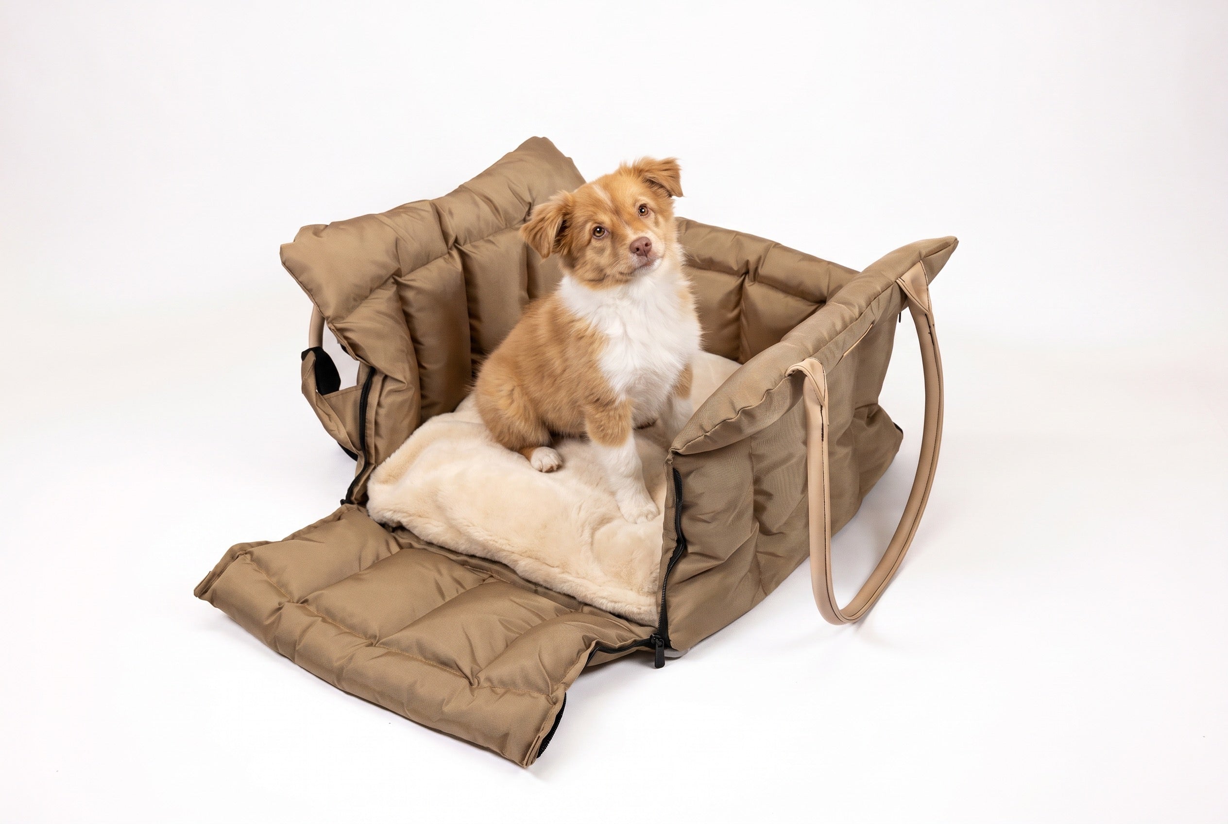 Autotasche für Hunde und Katzen - Getaway Beige
