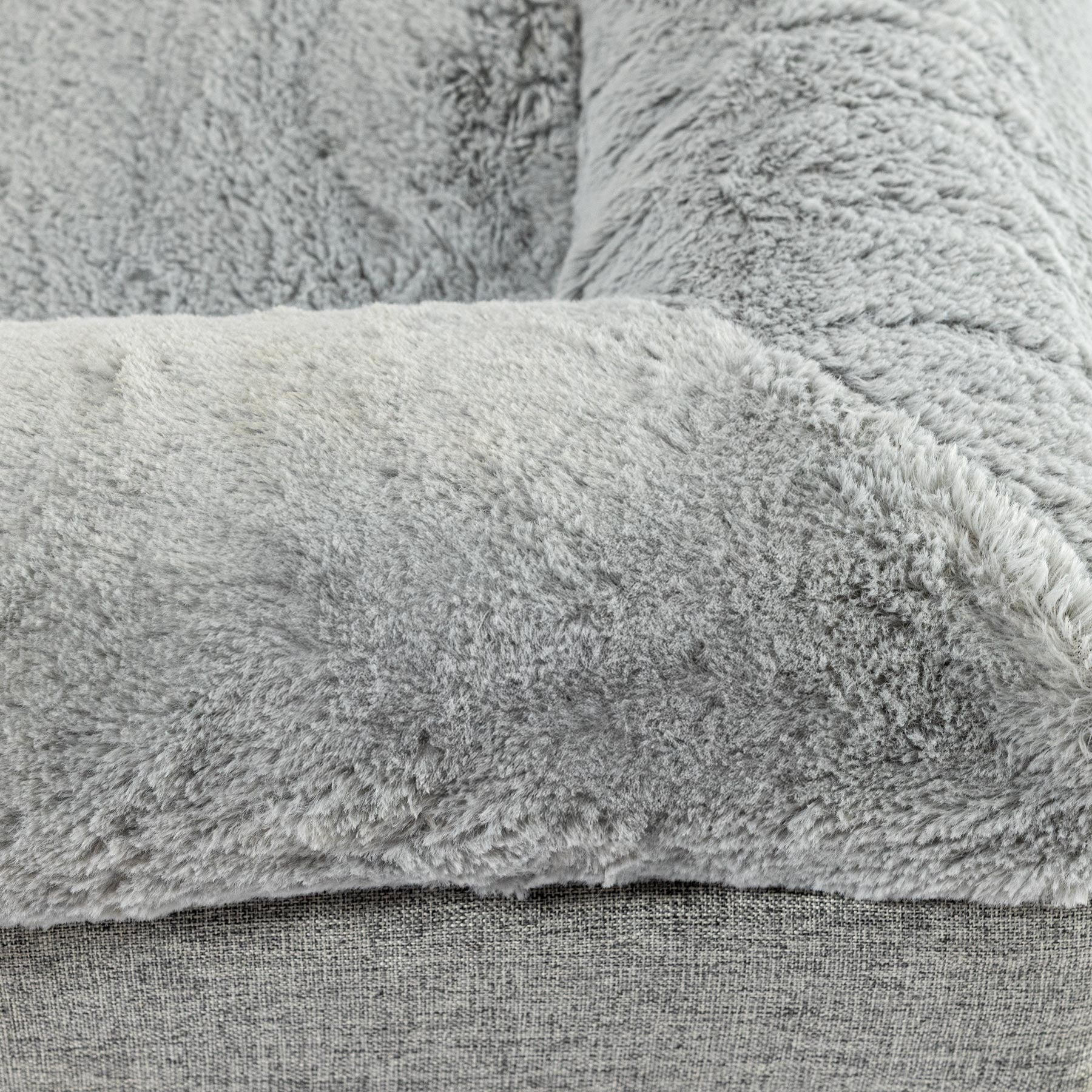 Graues orthopädisches Bett - Silk BRAUBRAU für Haustiere (Hunde und Katzen)