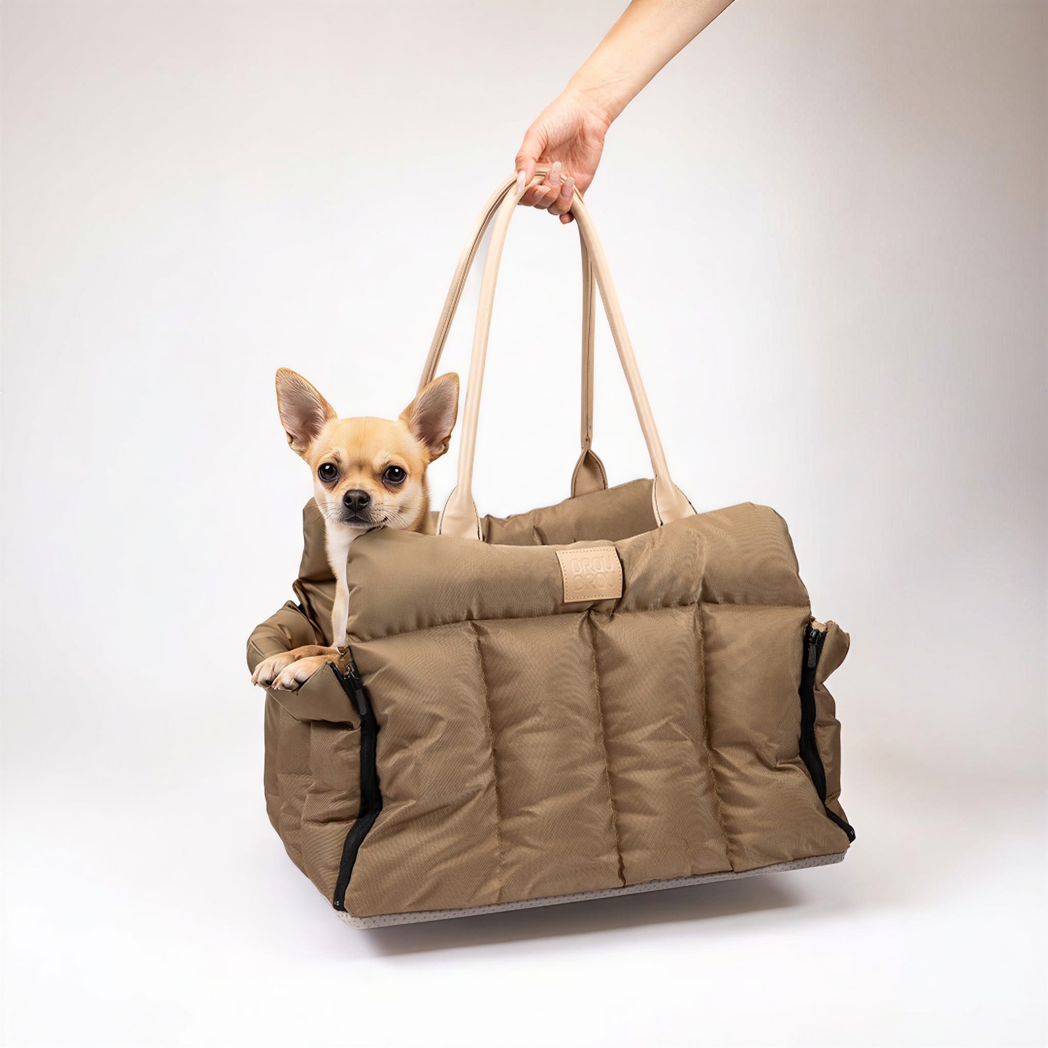 Autotasche für Hunde und Katzen - Getaway Beige