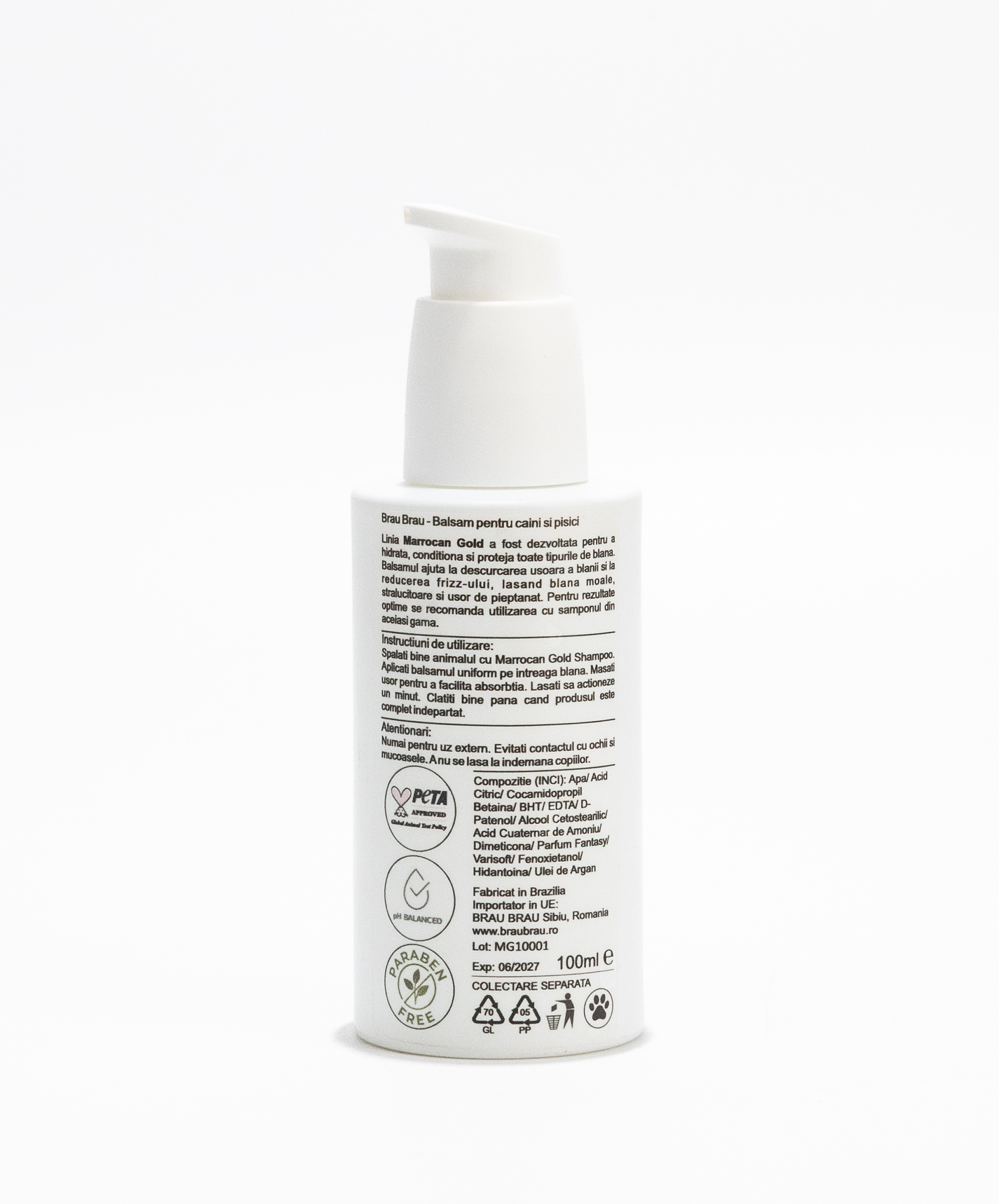 Conditioner für Hunde & Katzen Marrocan Gold - 100 ml